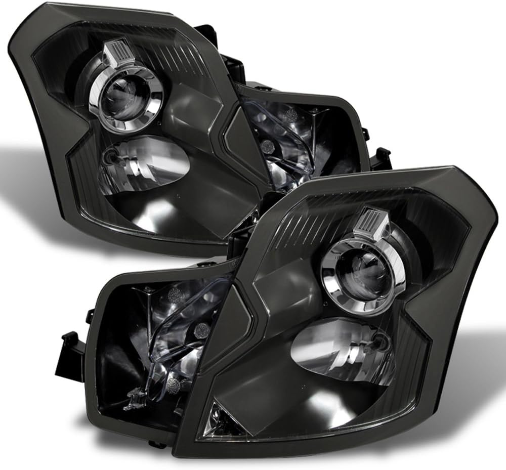 Black Projector Headlights Replacement Pair Set Left+Right U222906