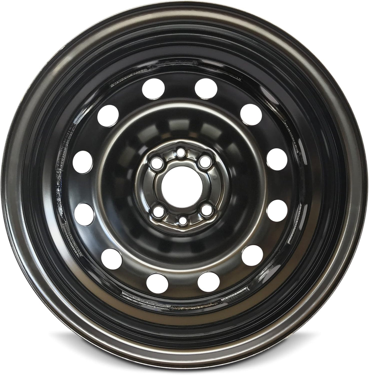 15 Inch 4 Lug Black Steel Wheel C54677