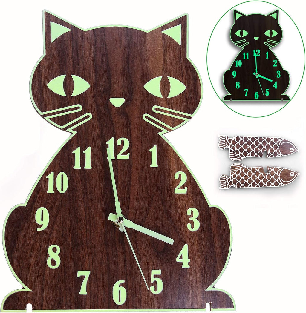 Luminous Wooden Wall Clock L7437