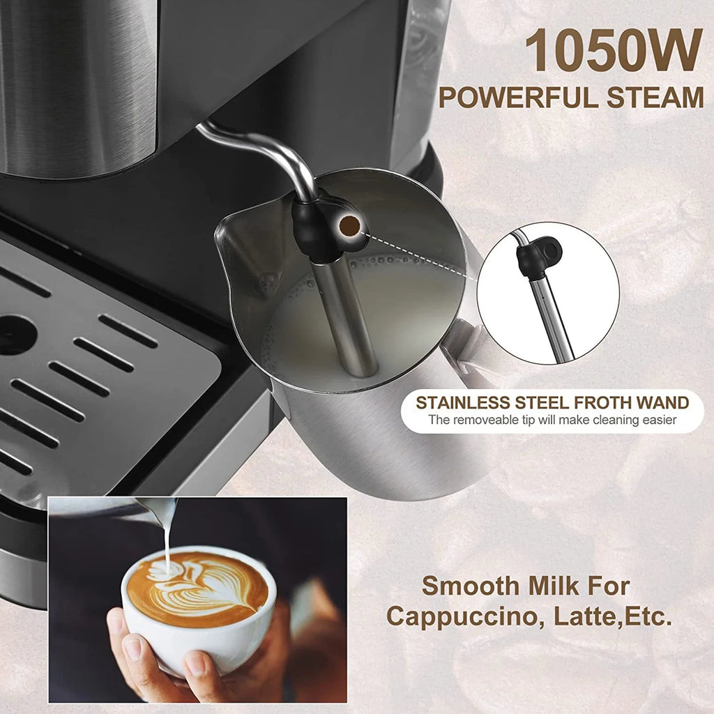 15 Bar Espresso Machine with Milk Frother D79135