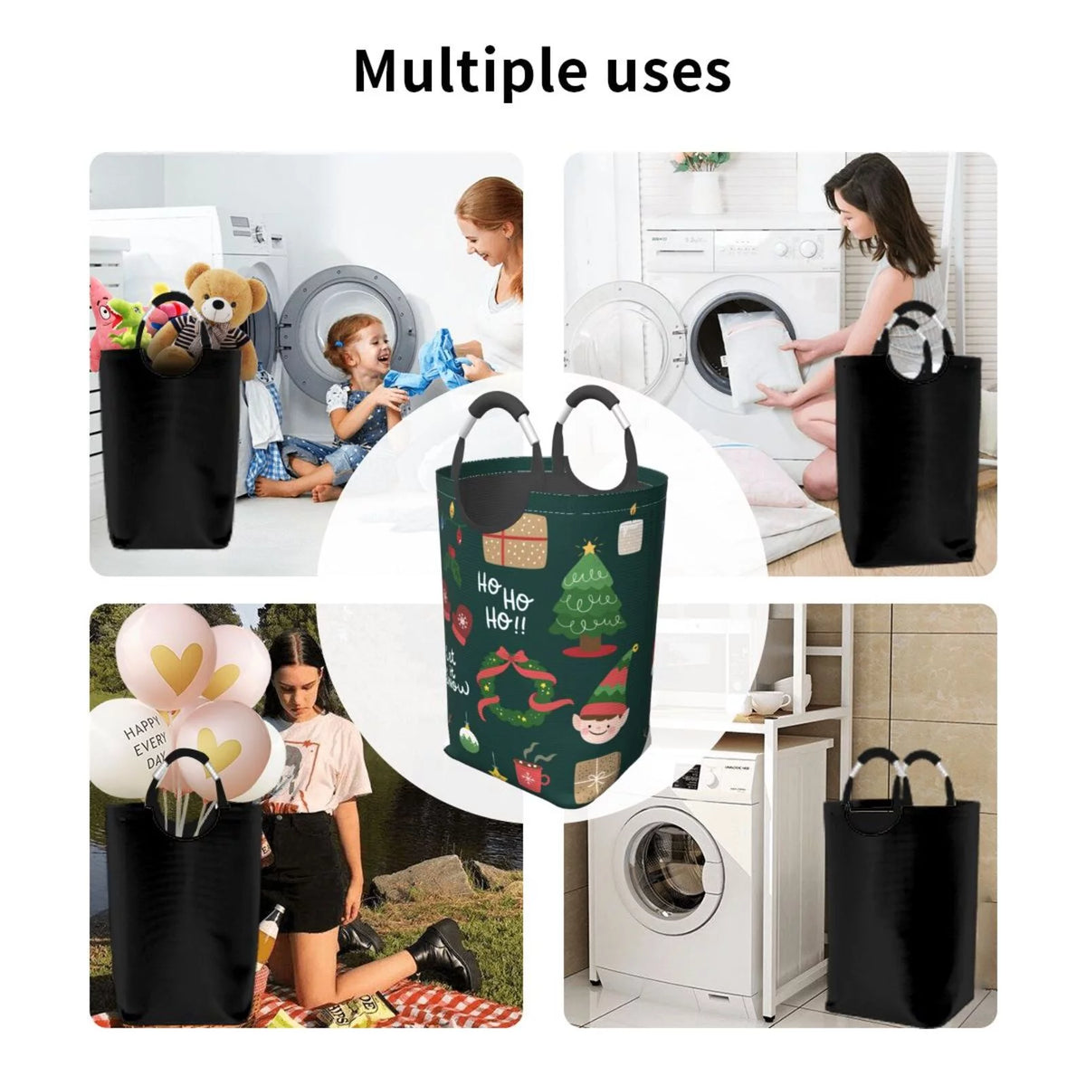 Collapsible Laundry Basket Hamper K998936
