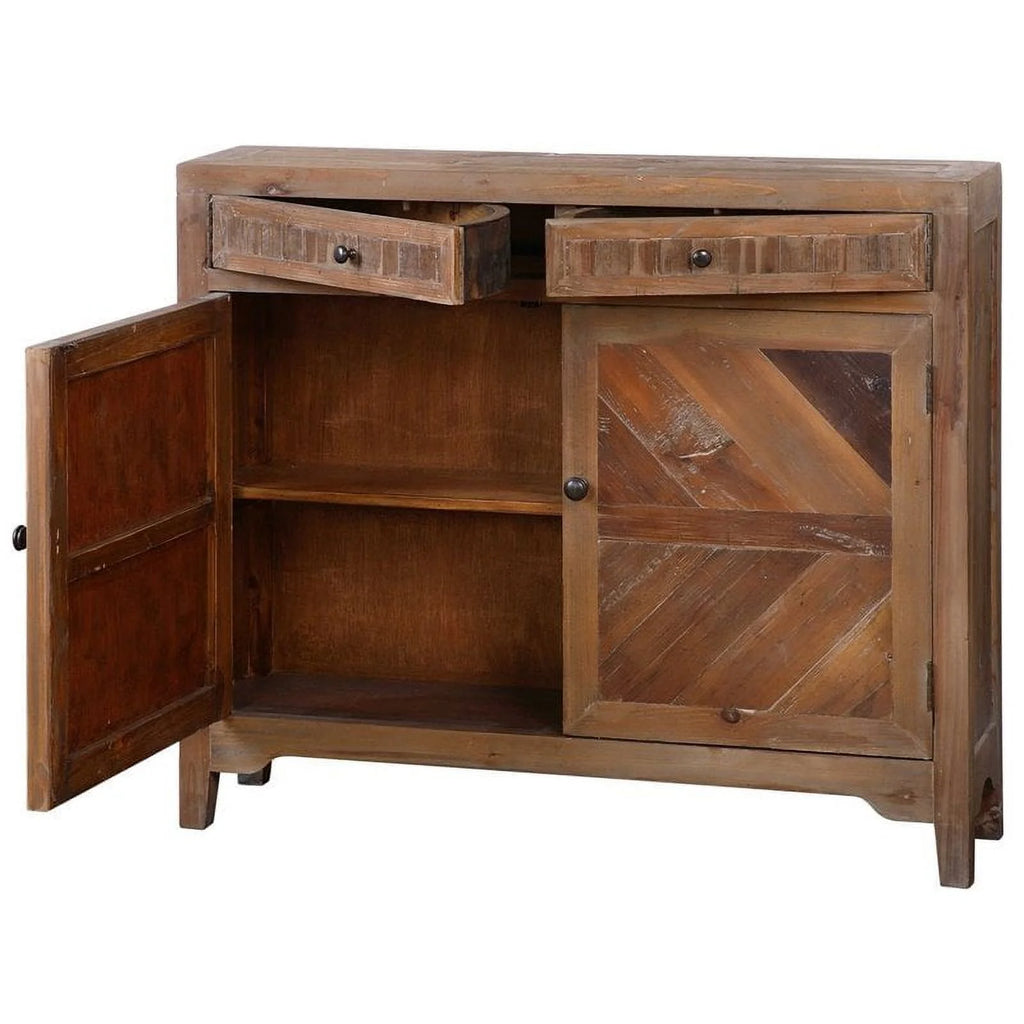 Reclaimed Wood Console Cabinet A496