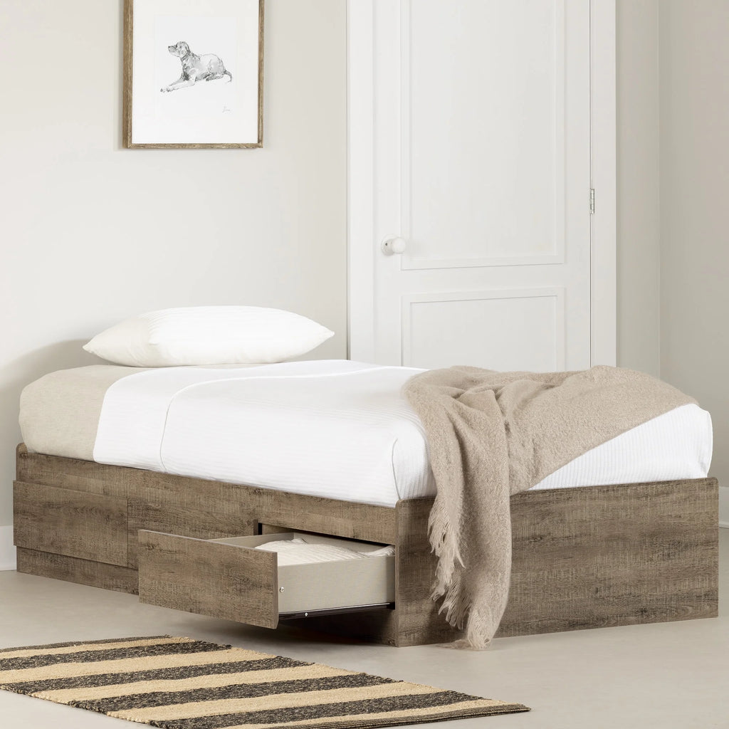 Twin Brown Bed R83001