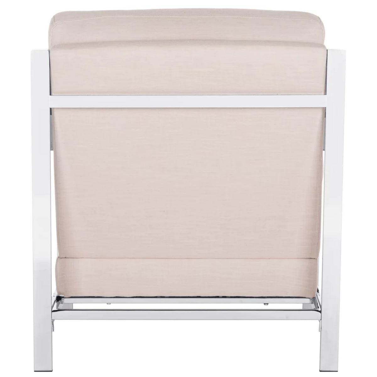 Beige Tufted Linen Accent Chair W442