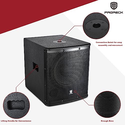 12 inch 1000W Powered PA Subwoofer with Class-D Amplifier M4158
