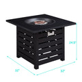 32" Gas Fire Pit Table 50,000 BTU with Waterproof Cover E5120