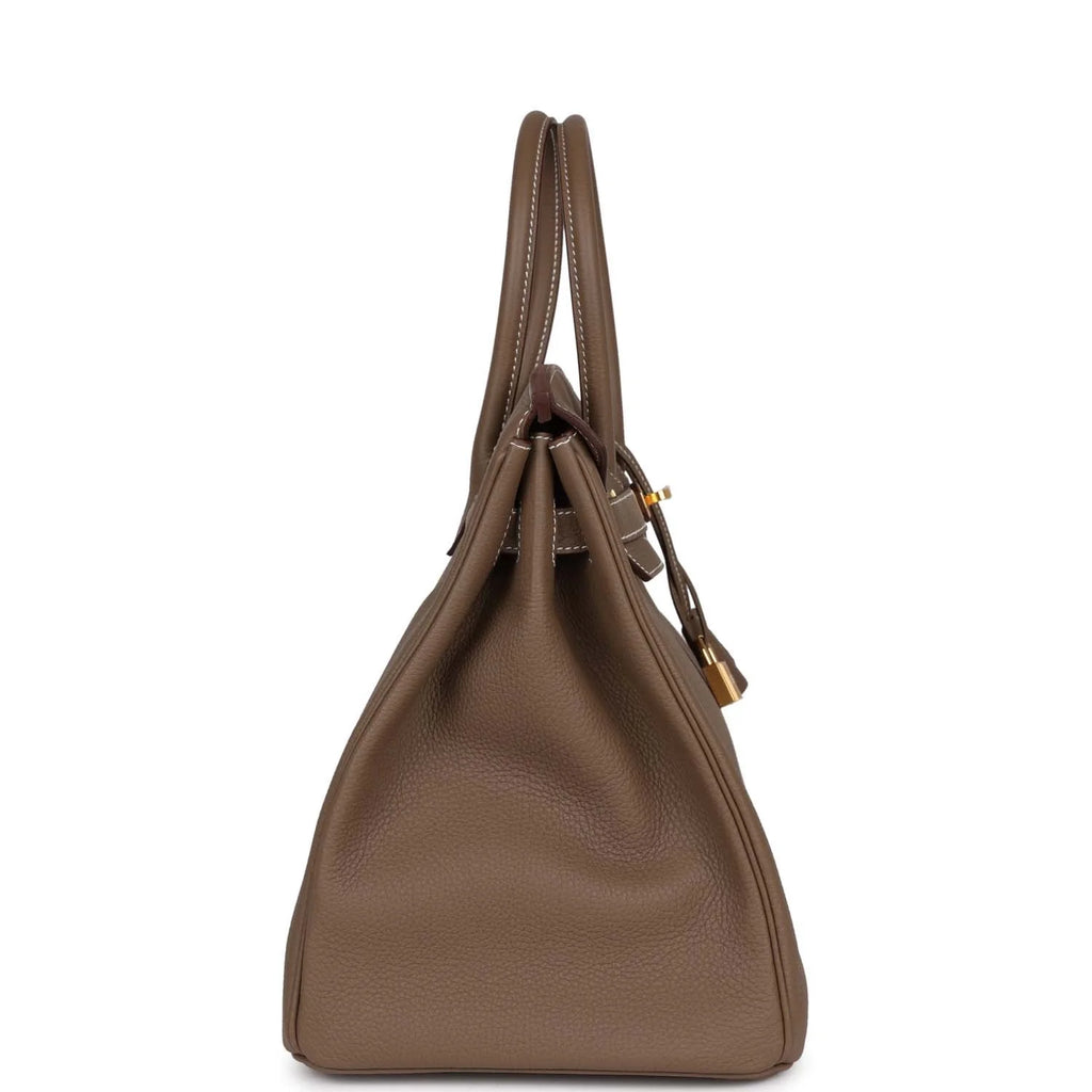 Etoupe Togo Leather Handbag E305492