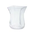 7.5" Clear Tapered Square Flower Vase L280180