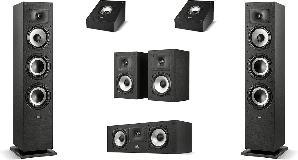 Pair of Midnight Black Bookshelf or Surround Speakers M897366