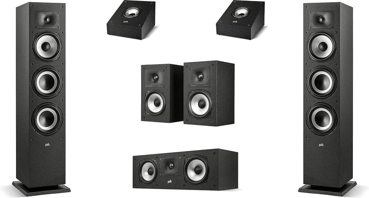 Pair of Midnight Black Bookshelf or Surround Speakers M897366