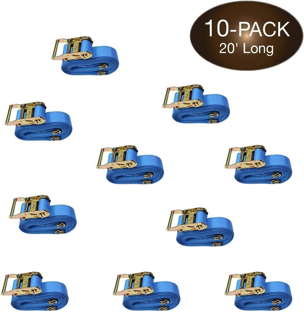 Heavy Duty Blue Polyester Ratchet Straps P319