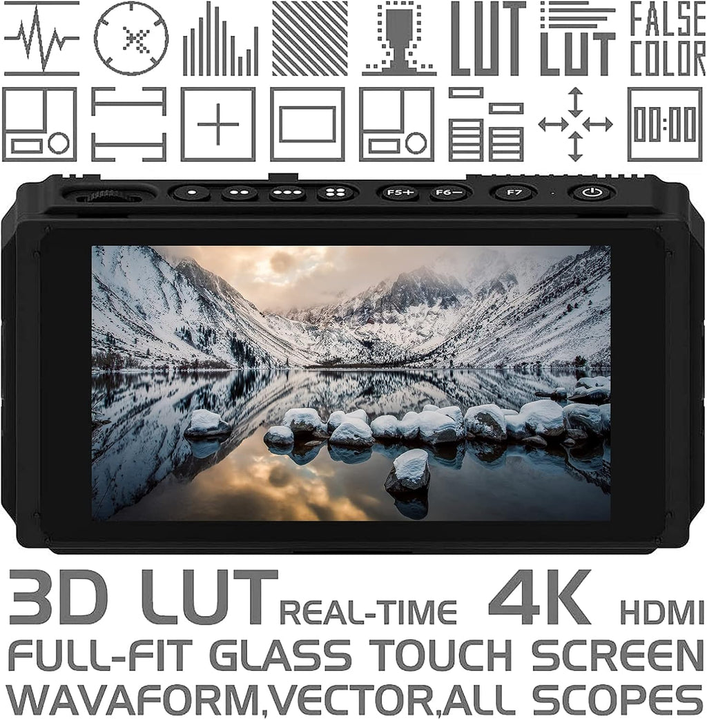 5 Inch IPS DSLR Camera Field Monitor Touch Screen 4K HDMI O26603