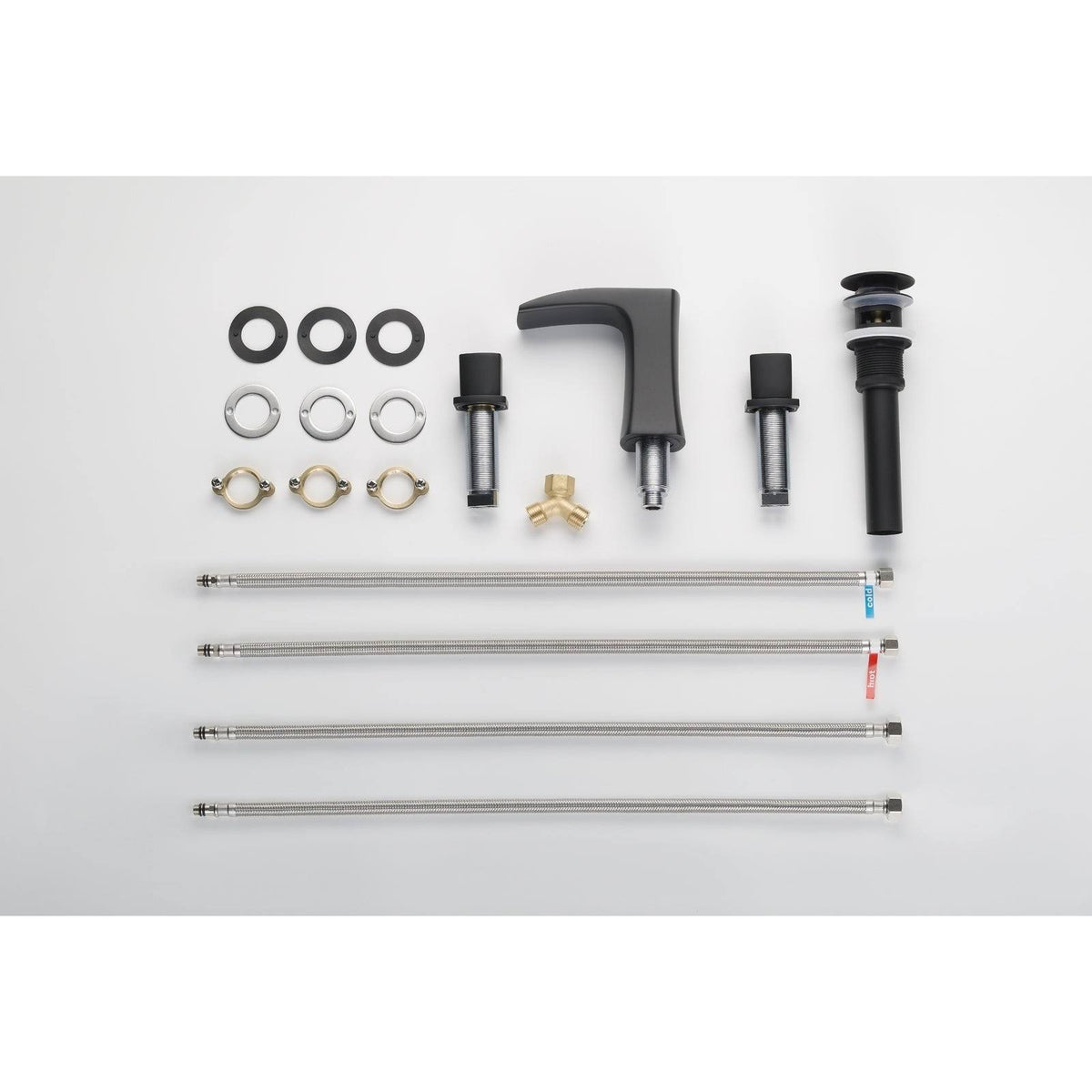 Matte Black Bathroom Sink Faucet Set H2110