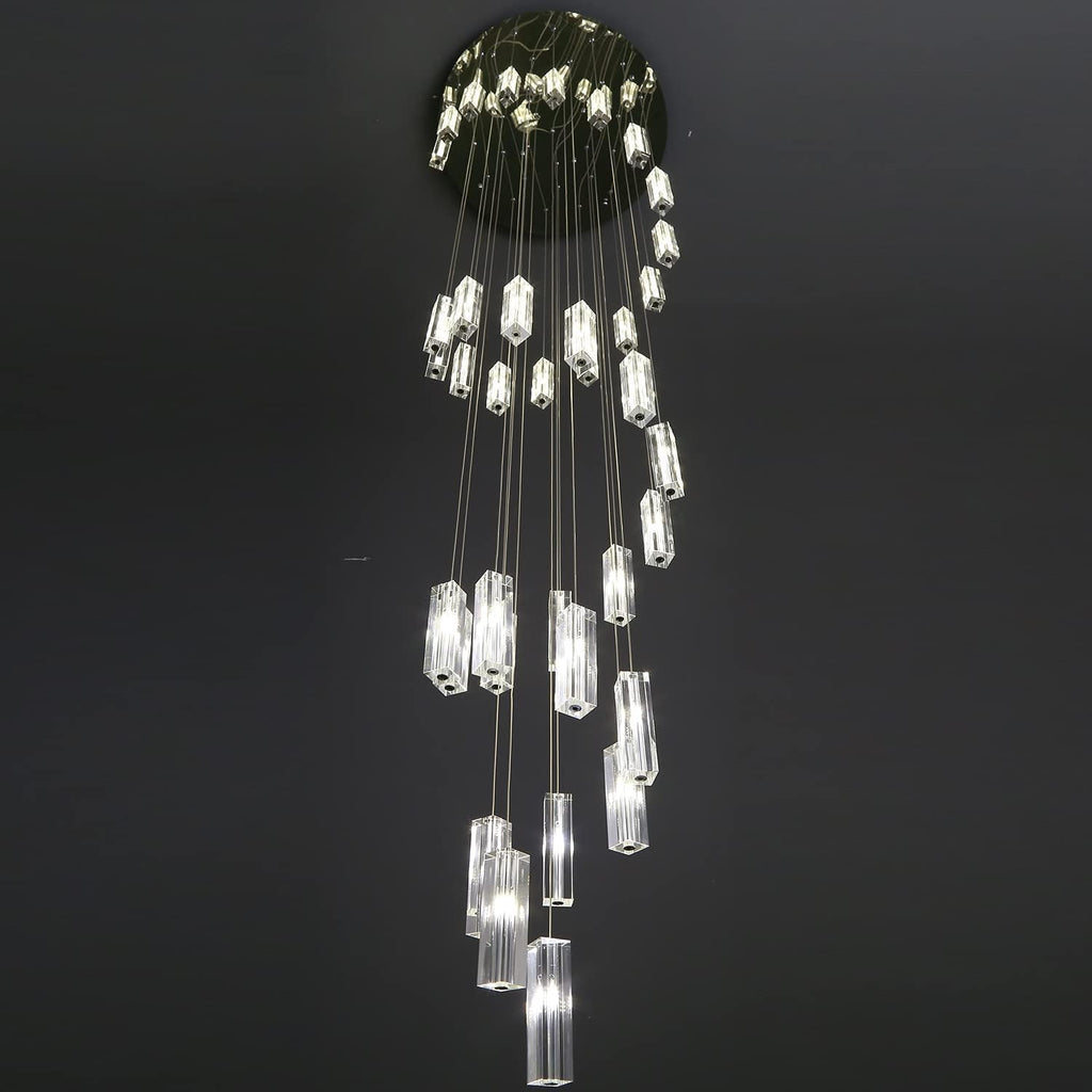 Modern Crystal Chandeliers LED Light Fixture 36-Lights L8044