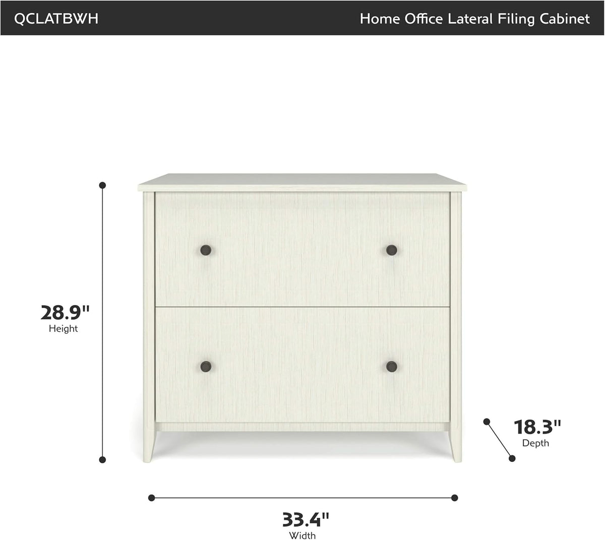 Weathered White Lateral Filing Cabinet Q906