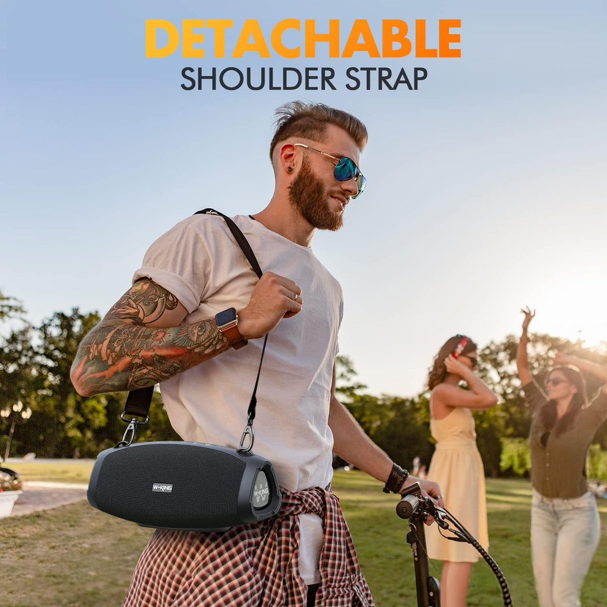 70W IPX6 Waterproof Portable Wireless Bluetooth Speaker X4395