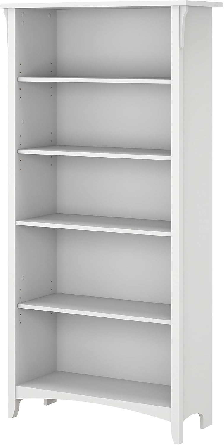 5 Shelf Bookcase in Vintage Black U9872