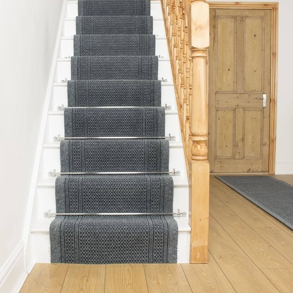 Aztec Gray Stair Carpet Runner L18229