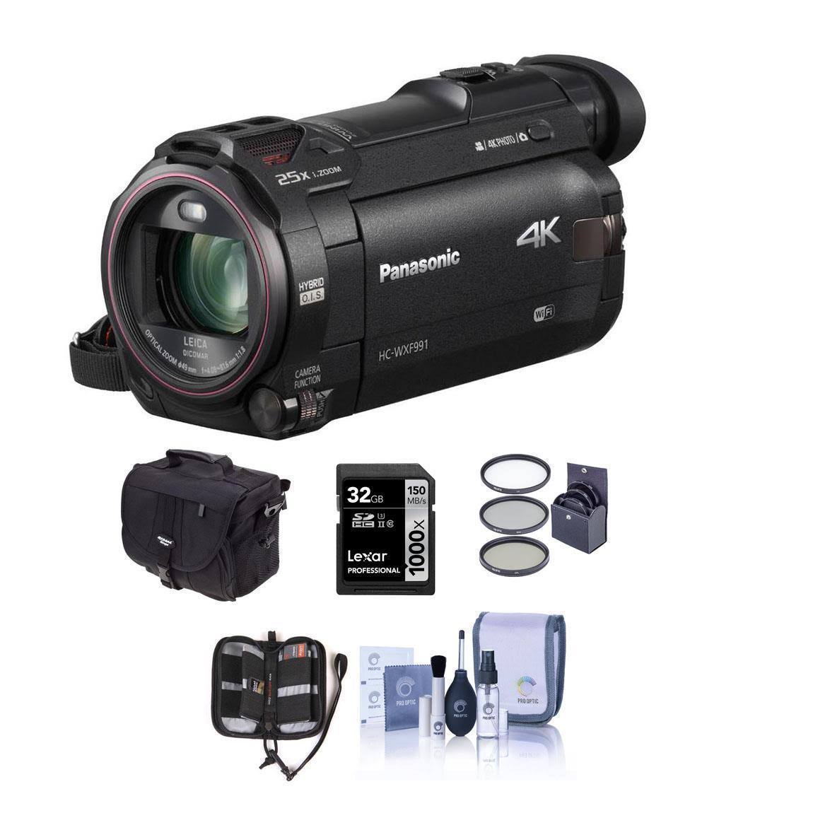 4K Ultra HD Camcorder with Video Bag and 32GB SDHC Card K461