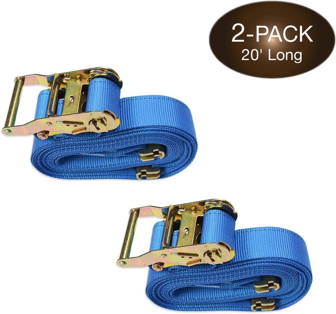 Heavy Duty Blue Polyester Ratchet Straps P319