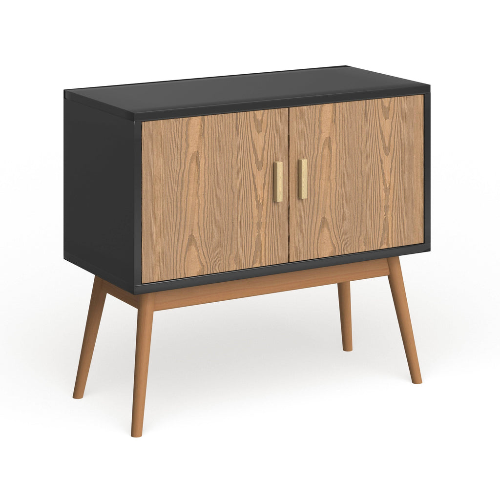 White Wood Storage Console G323917