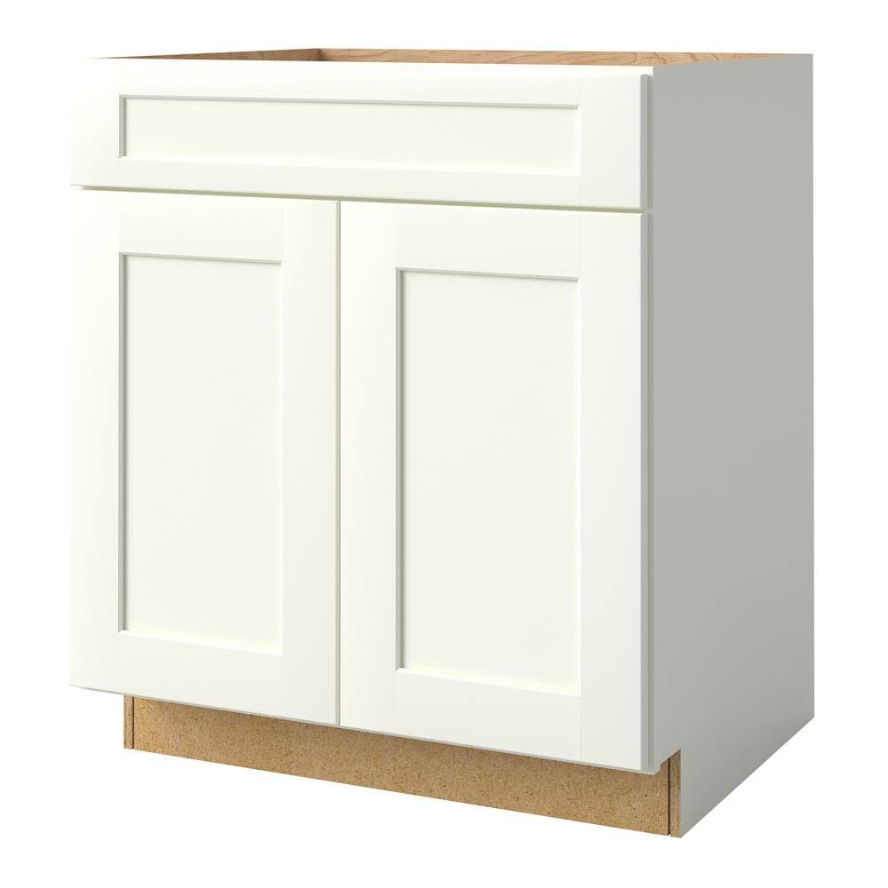 30-in W x 34.5-in H x 24-in D Linen Painted Sink Base Cabinet M5051