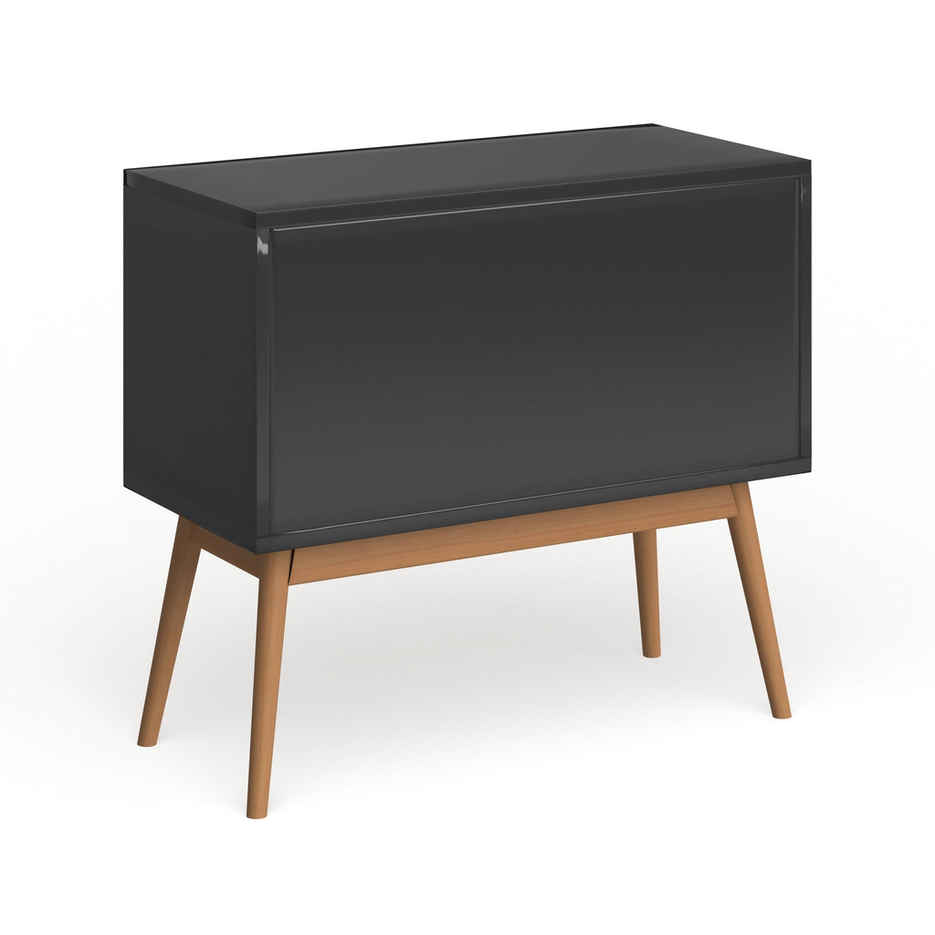 White Wood Storage Console G323917
