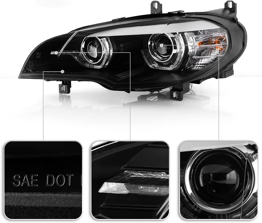 2007-2010 BMW X5 E70 LED Projector Headlights Y534