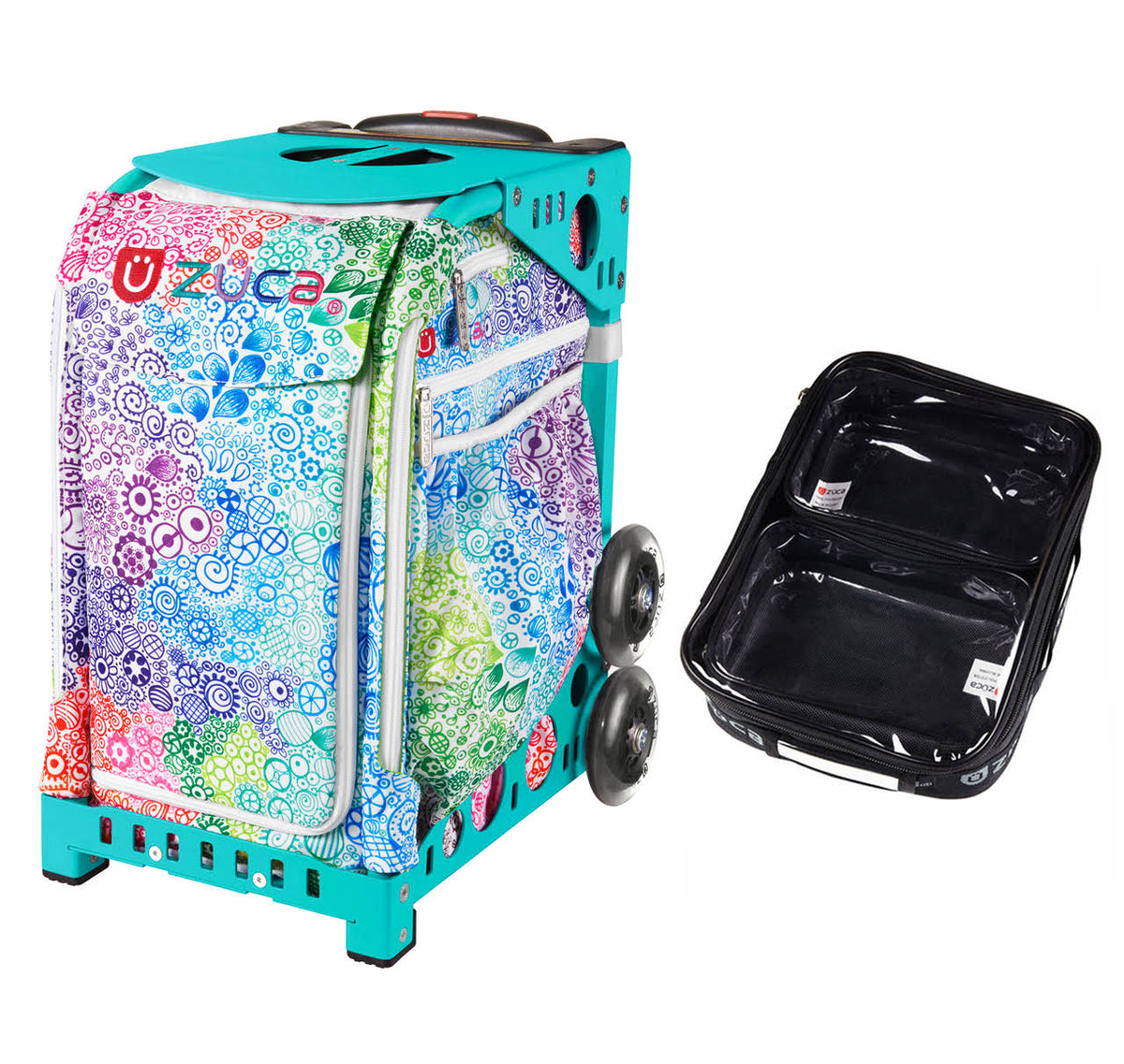 Bag with Utility Pouches Turquoise Frame V334422
