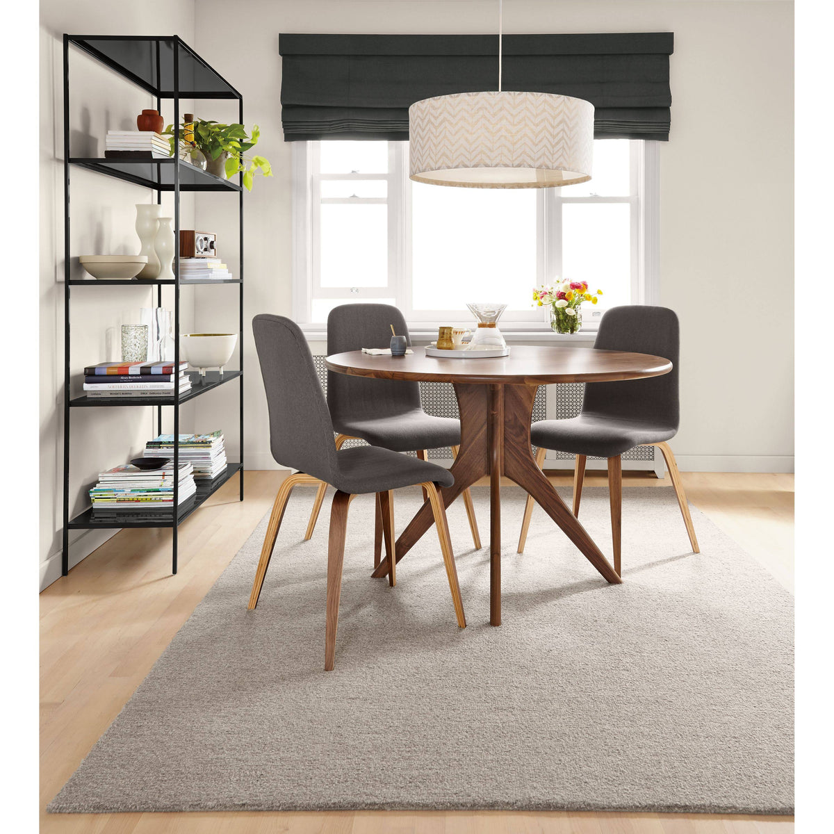 Modern Slim Bookcase Onyx Gloss Black B399