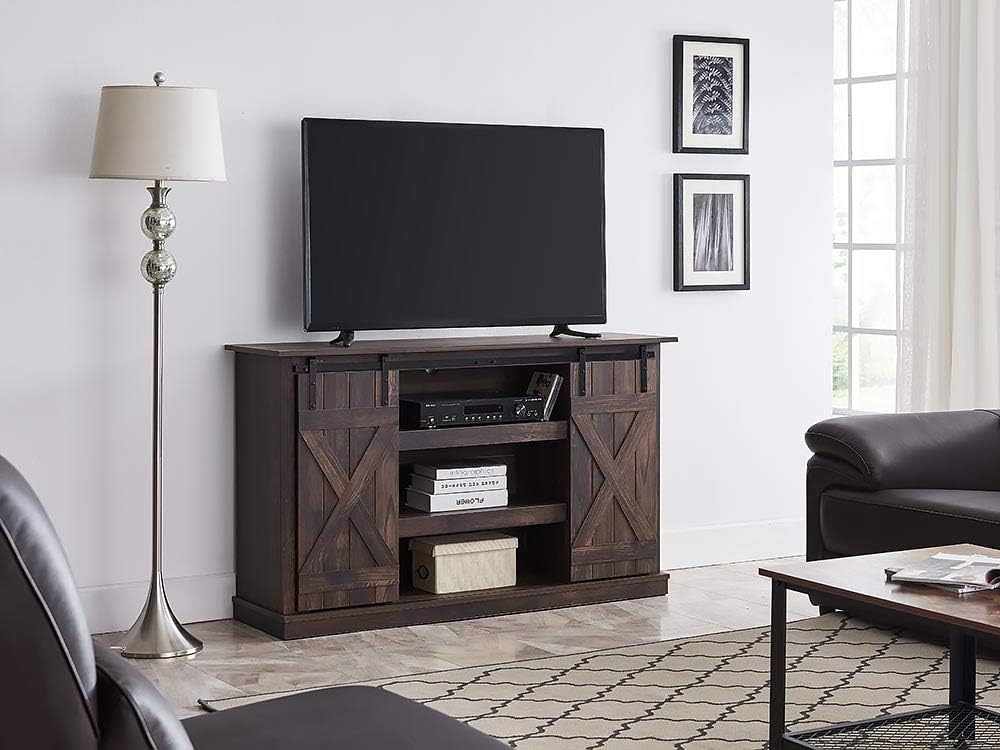 Rustic Brown Media Console TV Stand O886522