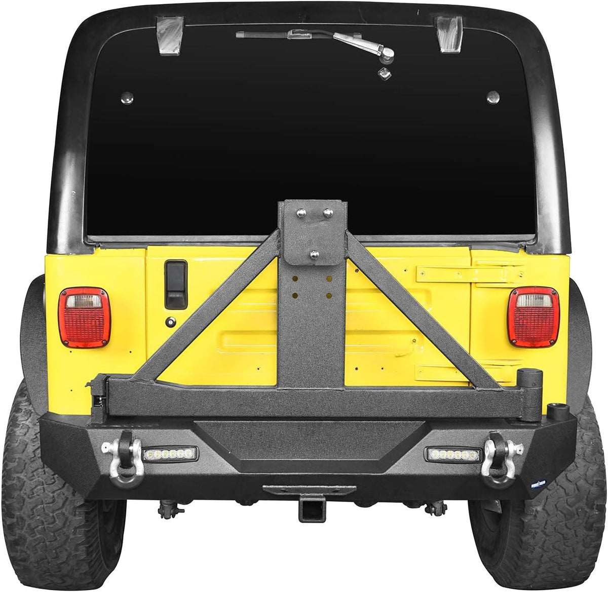 Front Bumper & Rear Bumper Combo with Tire Carrier Set Q659