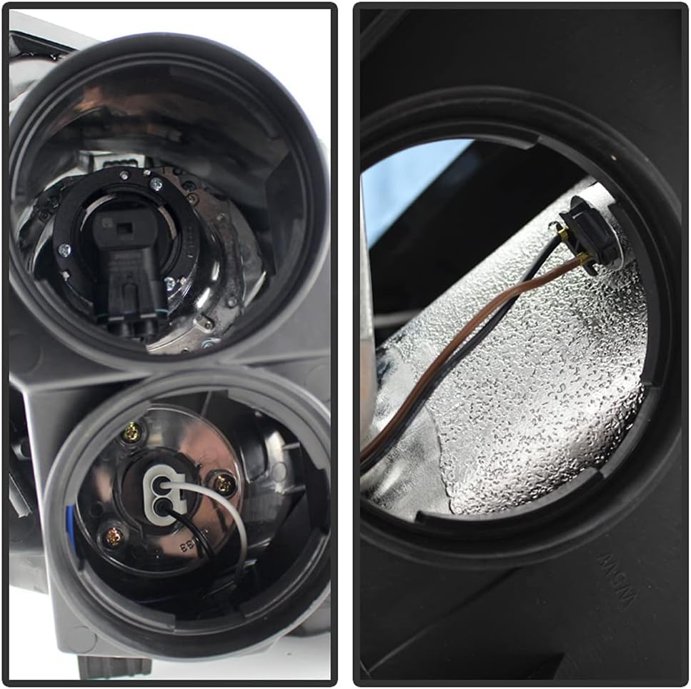Black Projector Headlights Replacement Pair Set Left+Right U222906