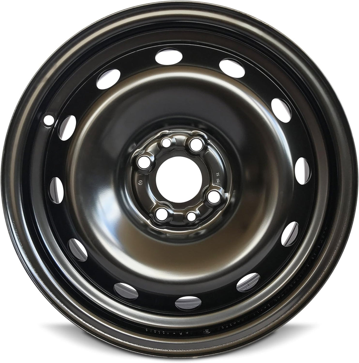 15 Inch 4 Lug Black Steel Wheel C54677