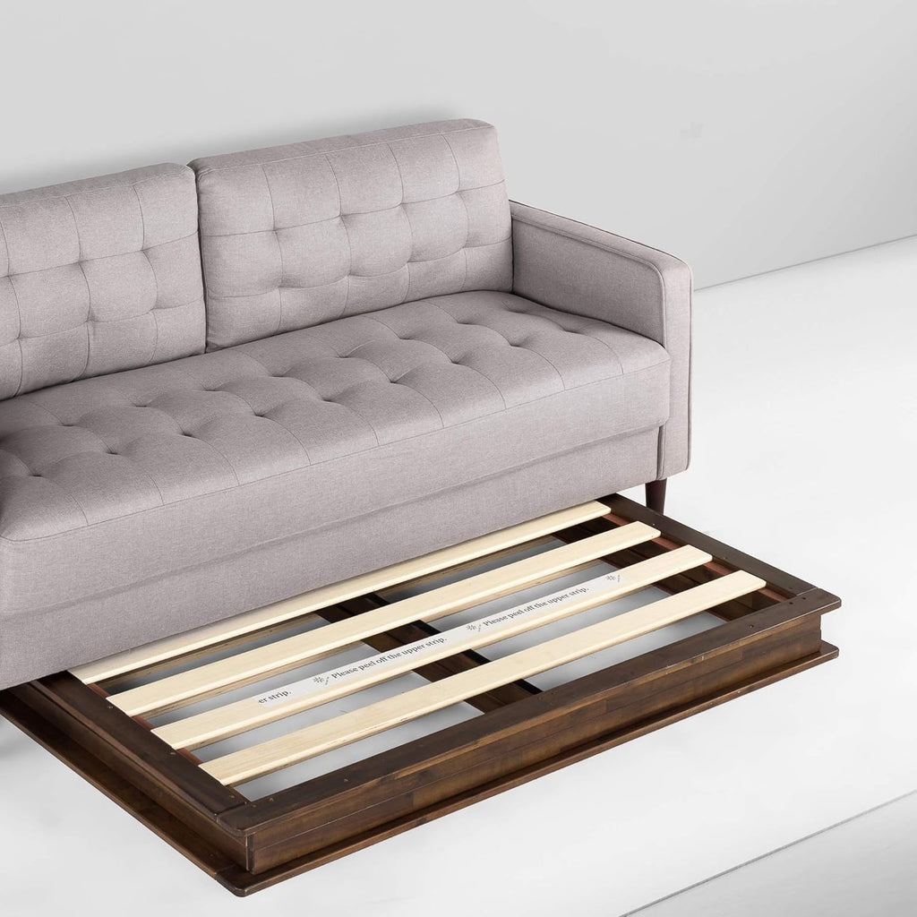 10 Inch Wood Platform Bed Frame Queen L490195