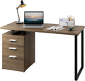 Gray Oak Computer Desk with Drawer K7316