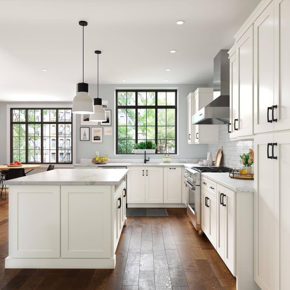 30-in W x 34.5-in H x 24-in D Linen Painted Sink Base Cabinet M5051