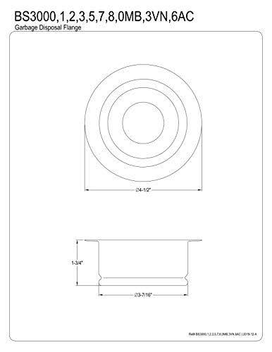 Garbage Disposal Flange Antique Brass E806