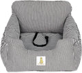 Dog Car Seat for Small Dogs, Washable Booster Seat with Storage Pockets, Brown, Pack of 2 Y98568