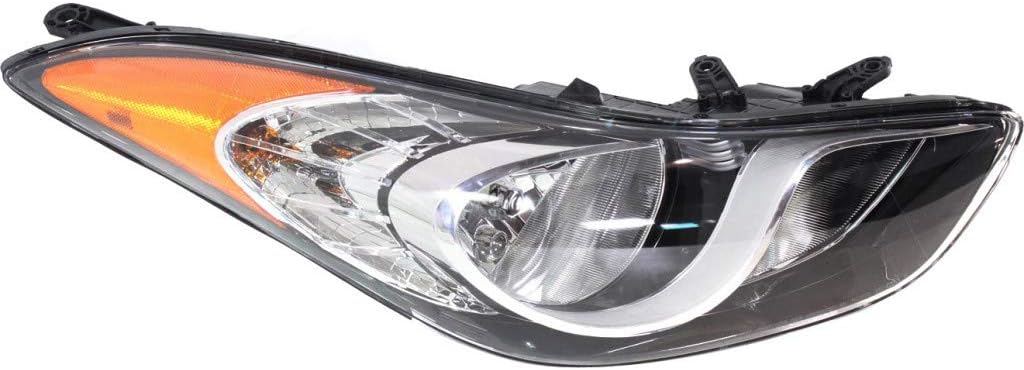 Hyundai Elantra Headlight Assembly Driver Side Black Housing A693