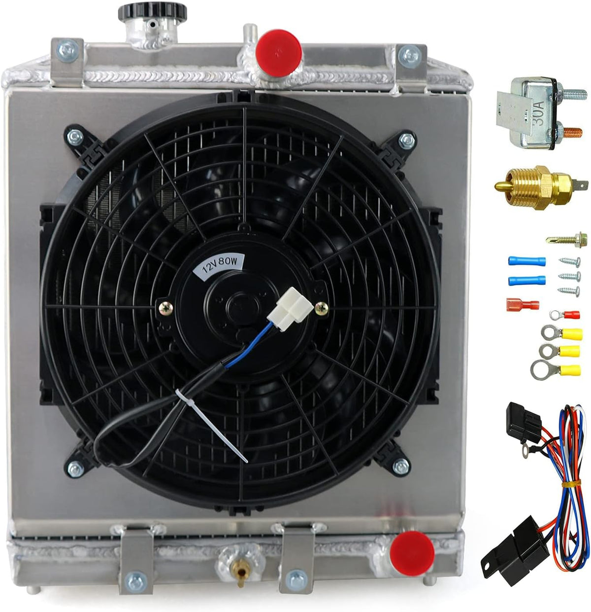 Aluminum Radiator with Shroud Fan and Relay Q663886