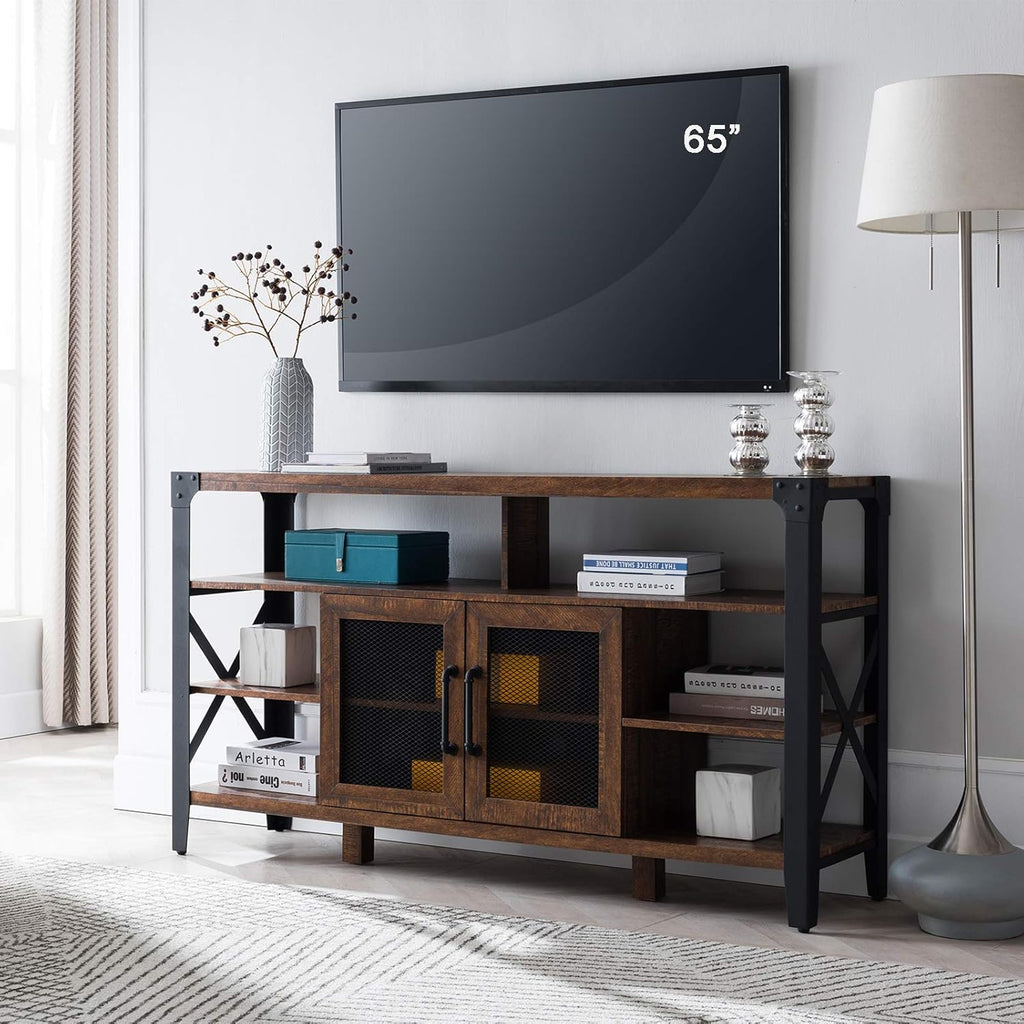Brown Wood TV Stand for 70 Inch TV G471006