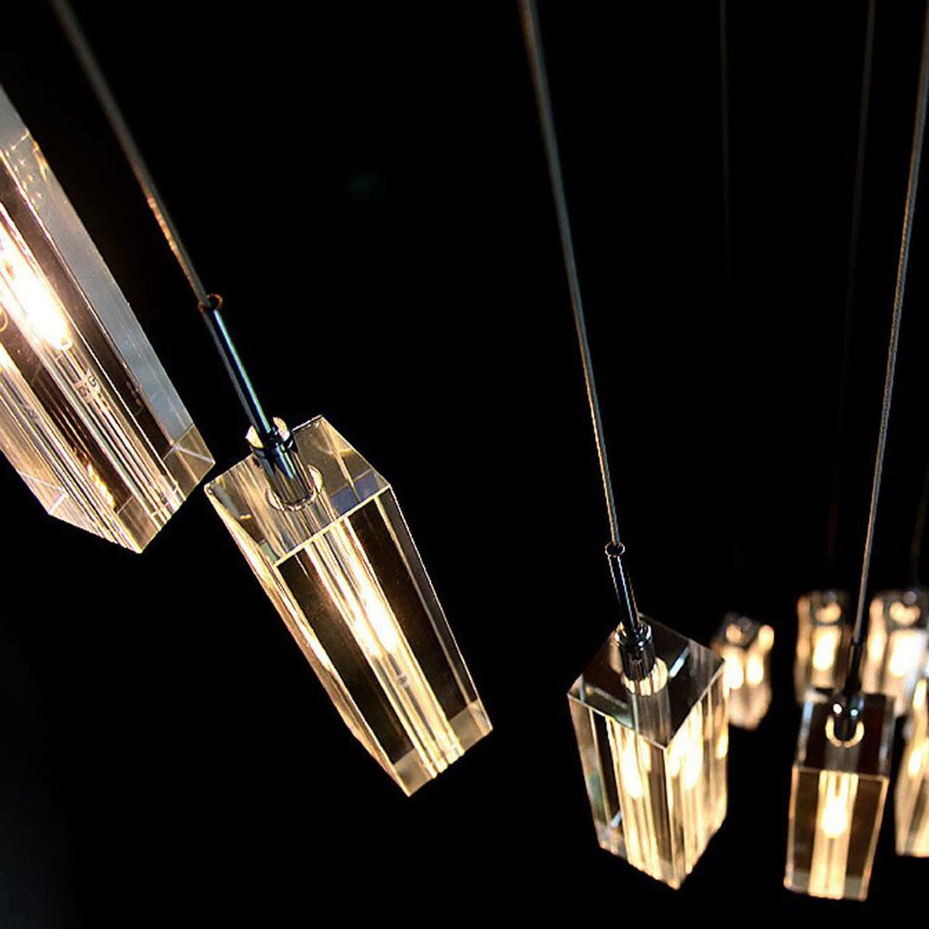 Modern Crystal Chandeliers LED Light Fixture 36-Lights L8044