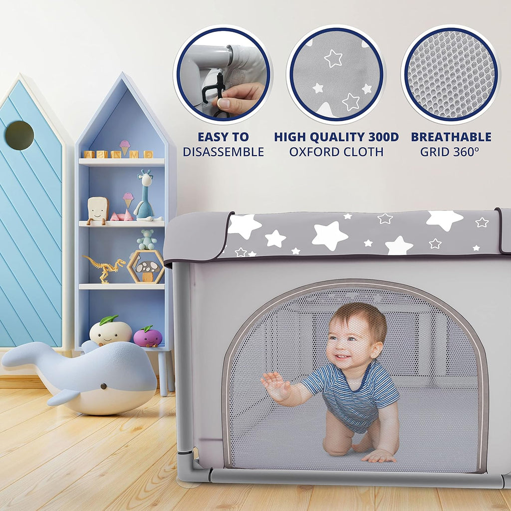 Foldable Portable Baby Playpen with Carry Case H92401