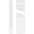 Fluted PVC Pilaster with Decorative Capital & Base (Pair) F642