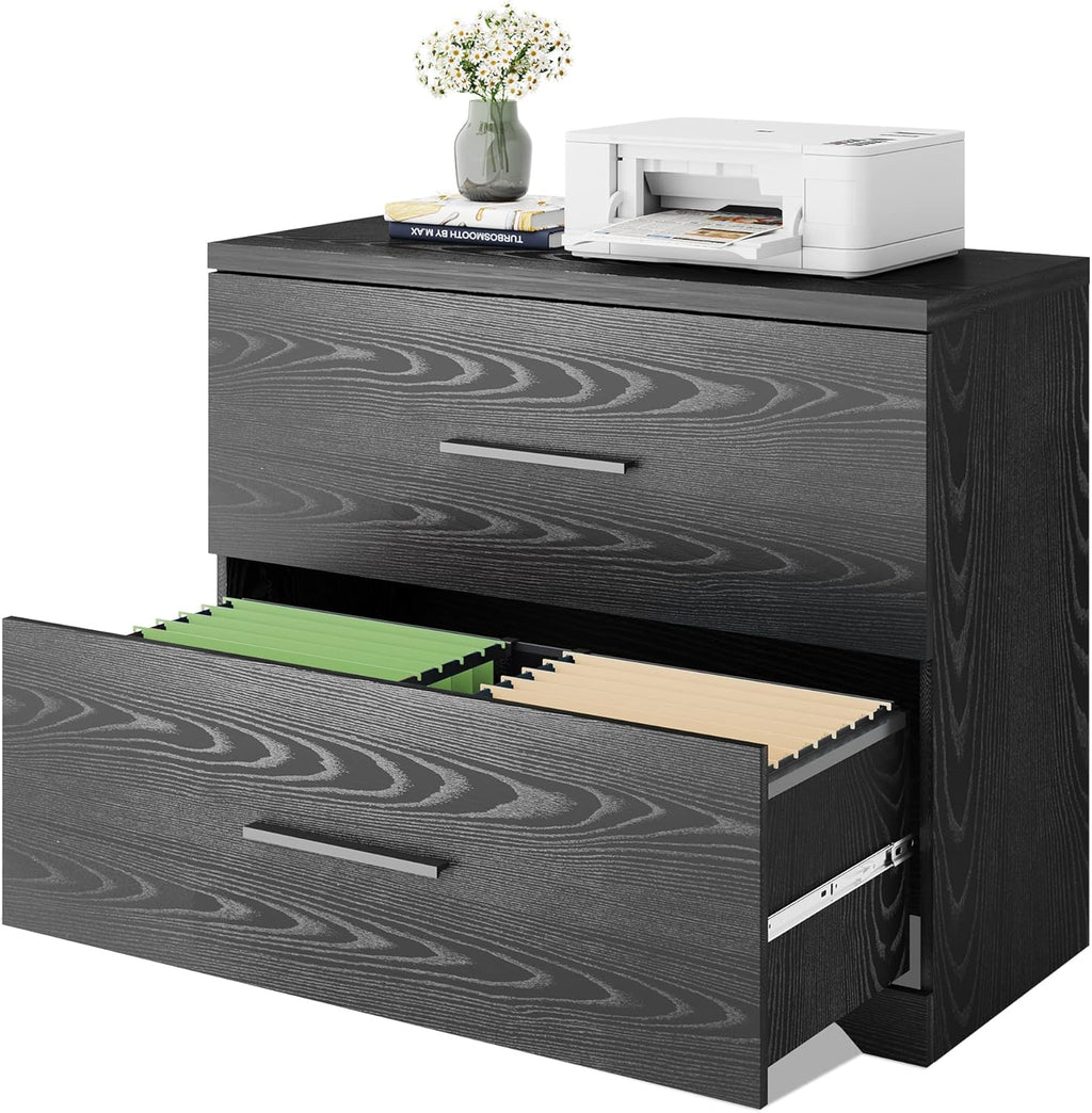 2 Drawer Wood Lateral File Cabinet with Anti-tilt Mechanism X49133