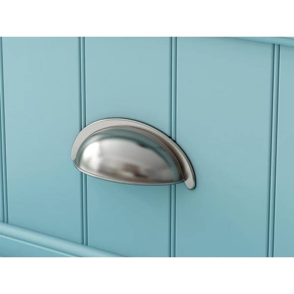 20 in. W x 65 in. H x 14 in. D Bathroom Linen Storage Cabinet in Sea Glass, Blue O802999