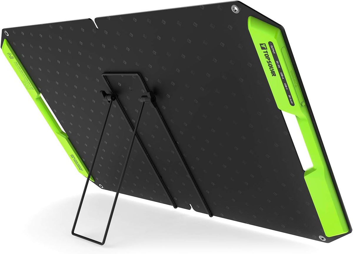 60W Foldable Portable Solar Panel Charger Kit with Dual USB Ports Q83106