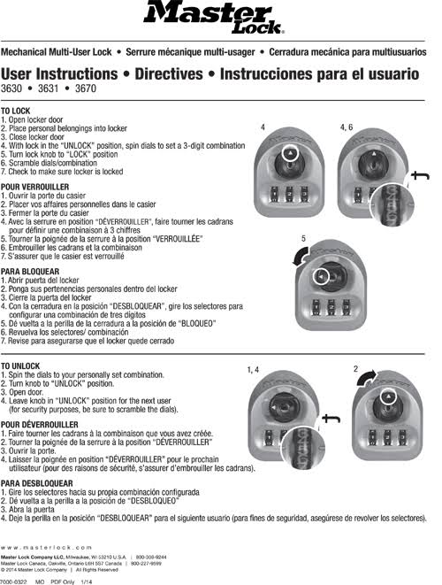 Mechanical Built-in Lock F358
