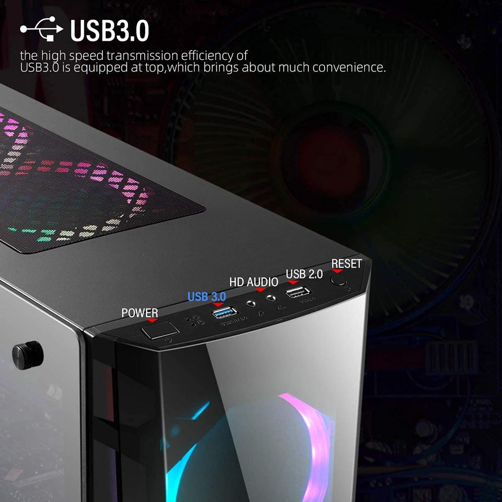 Computer Case ATX Micro ATX ITX Mid Tower I41765